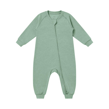 One-Piece Zip Footed
